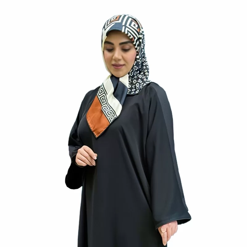 مانتو عبایی مشکی طرح مهوا