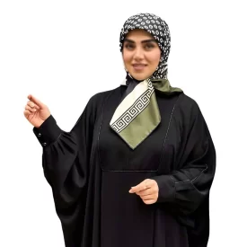 مانتو عبایی مشکی طرح ندا