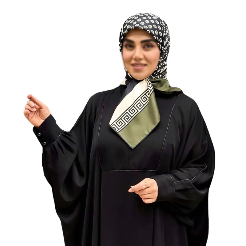 مانتو عبایی مشکی طرح ندا