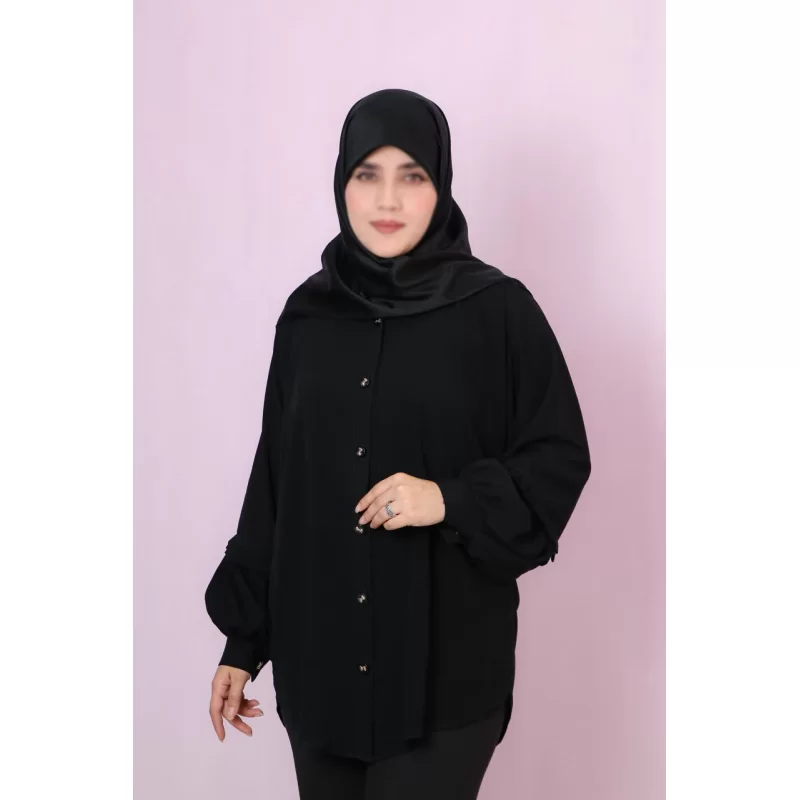 شومیز مشکی طرح کیمونو
