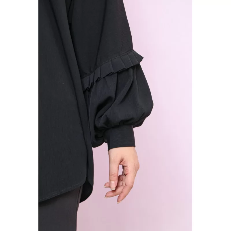شومیز مشکی طرح کیمونو