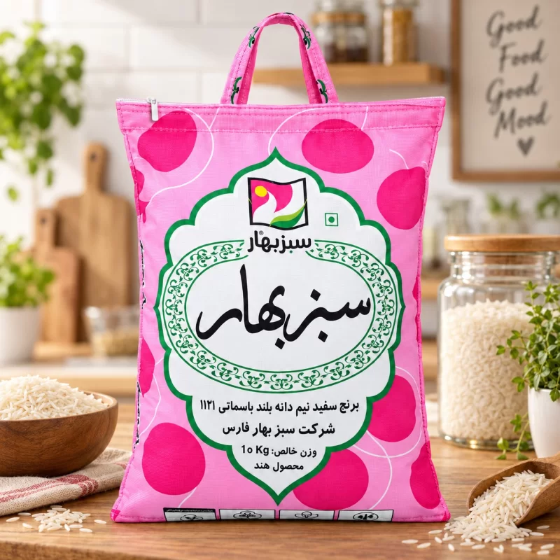 برنج سبزه بهار هندی دانه بلند - 10 کیلوگرم