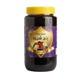 پنج شیره توت و انگور و خرما و سیب و انجیر - 1000 گرم