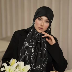روسری رنگی طرح دار کد 17284