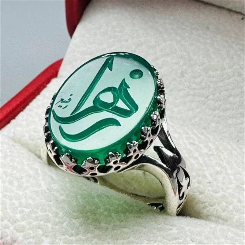 انگشتر نقره مردانه مدل سیترین رکاب اسپرت