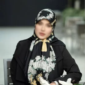 روسری رنگی طرح دار کد 16522