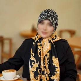روسری رنگی طرح دار کد 16553