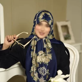روسری رنگی طرح دار کد 16518