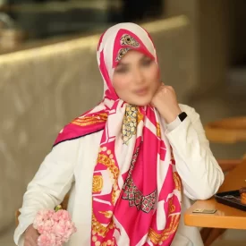روسری رنگی طرح دار کد 16484