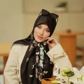 روسری رنگی طرح دار کد 10699