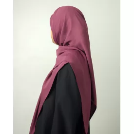 روسری ساده کرپ‌حریر رز مات