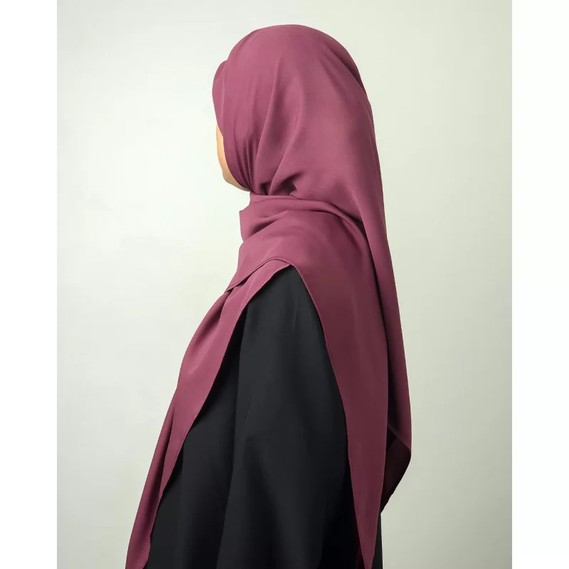 روسری کرپ‌حریر رز مات