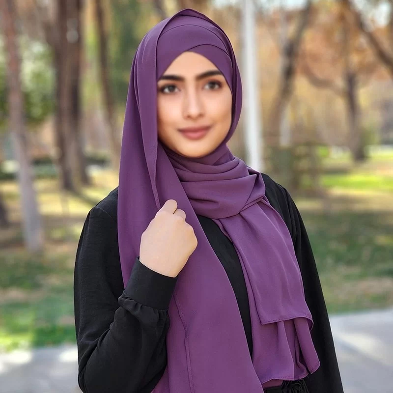 هدشال بنفش دوپیله