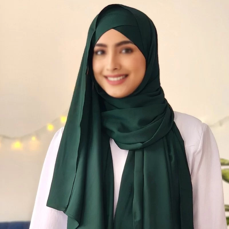 هدشال سبز زمردی دوپیله