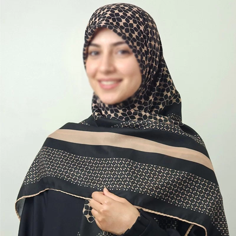 روسری مشکات مشکی