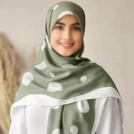 روسری خال دار طرح 1004
