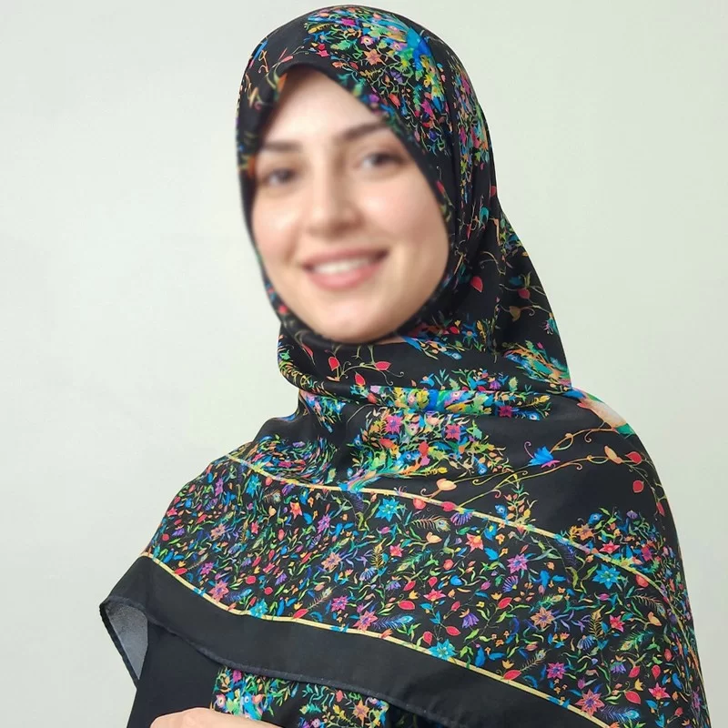 روسری طاووس مشکی
