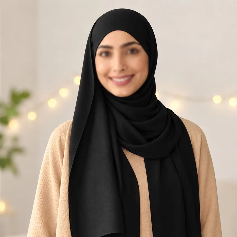 هدشال مشکی جت بلک ساده