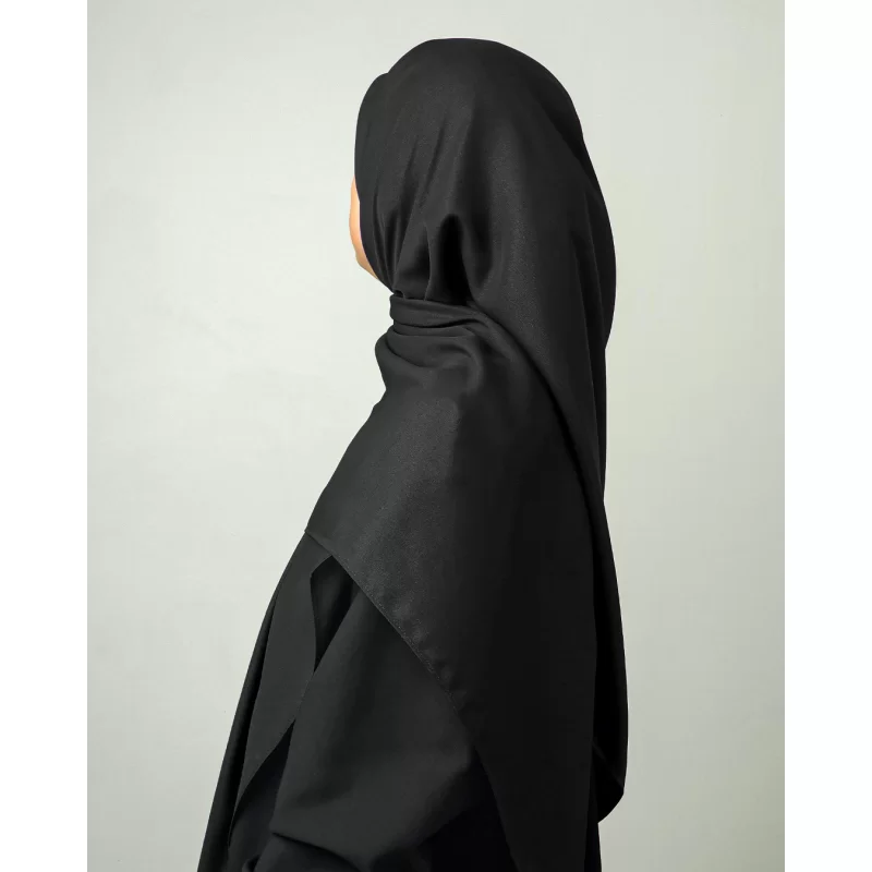 روسری کرپ‌حریر شاین مشکی