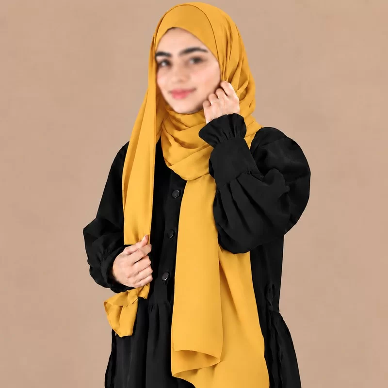 هدشال خردلی روشن ساده