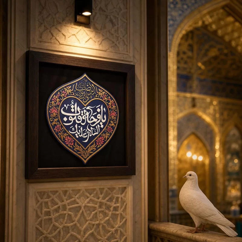 لوح نقش برجسته یا فرحة القلوب کد 276