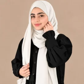 هدشال سفید مدل ساده
