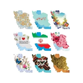 برچسب گوشی موبایل طرح پرچم ایران کد 3