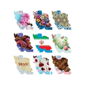 برچسب گوشی موبایل طرح پرچم ایران کد 4