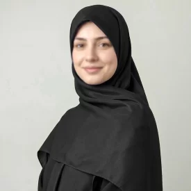 روسری کرپ‌حریر شاین مشکی
