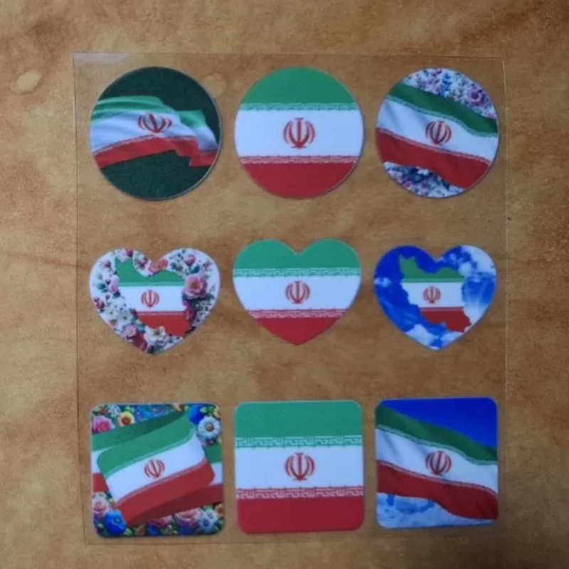 برچسب گوشی موبایل طرح پرچم ایران