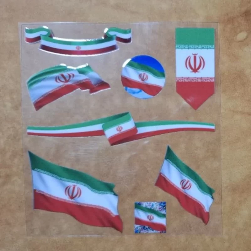 برچسب گوشی موبایل طرح پرچم ایران
