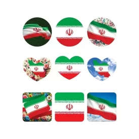 برچسب گوشی موبایل طرح پرچم ایران کد 2
