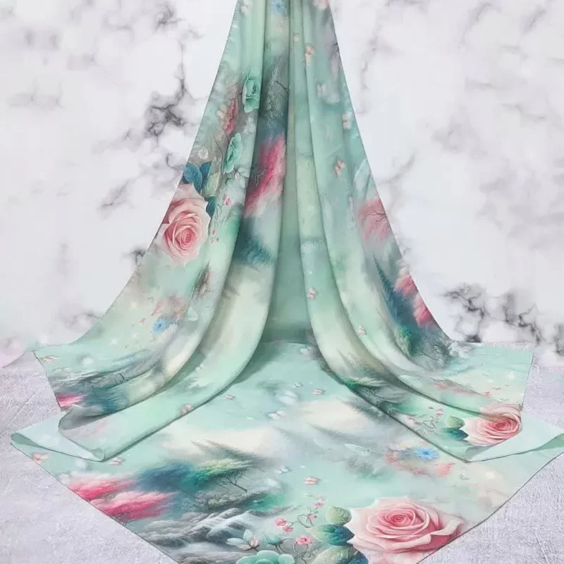 روسری نخ طرح برکه