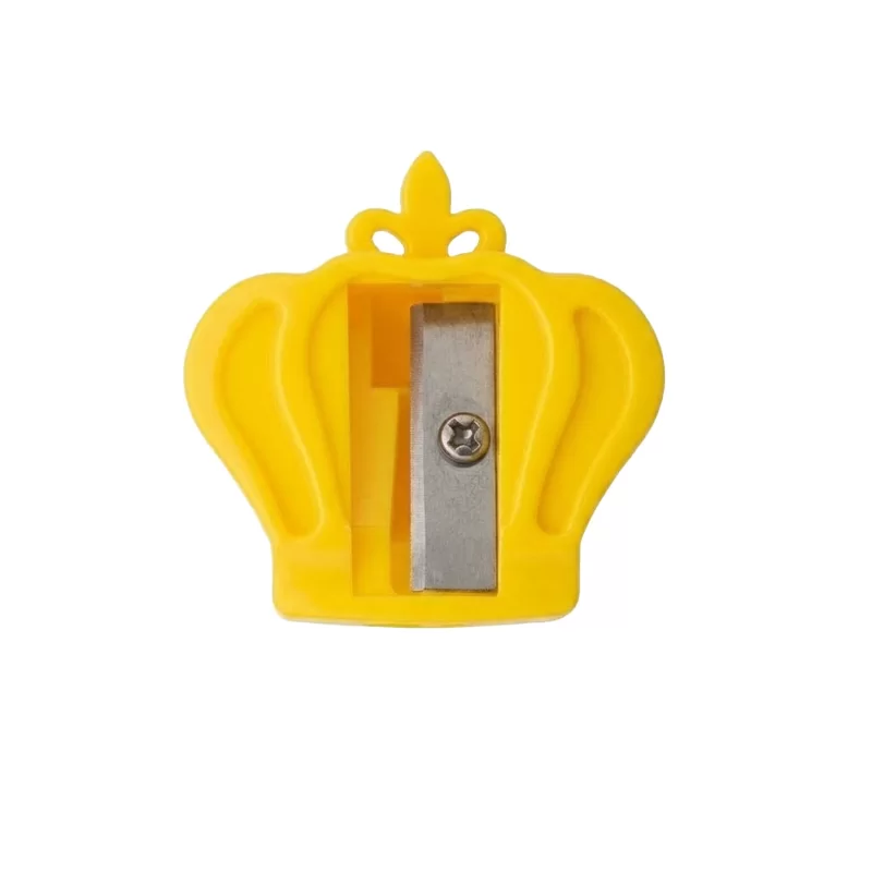 تراش فانتزی طرح تاج رنگ زرد