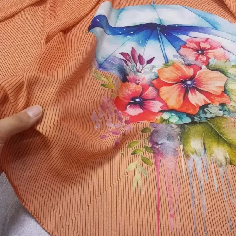 روسری نخ طرح بلا نارنجی