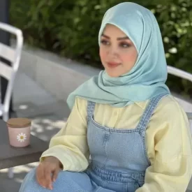 روسری نخ طرح ندا سبز
