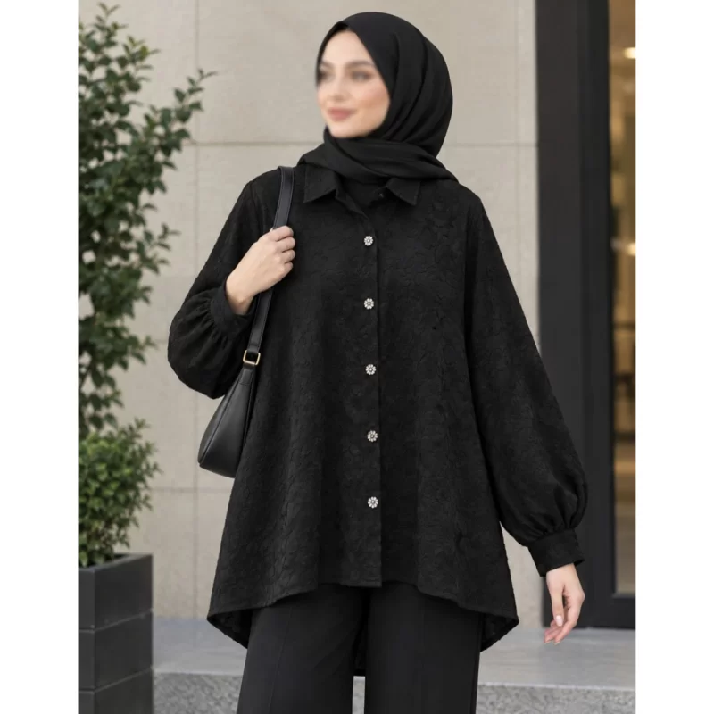 شومیز مانتویی هلیا کد 6643
