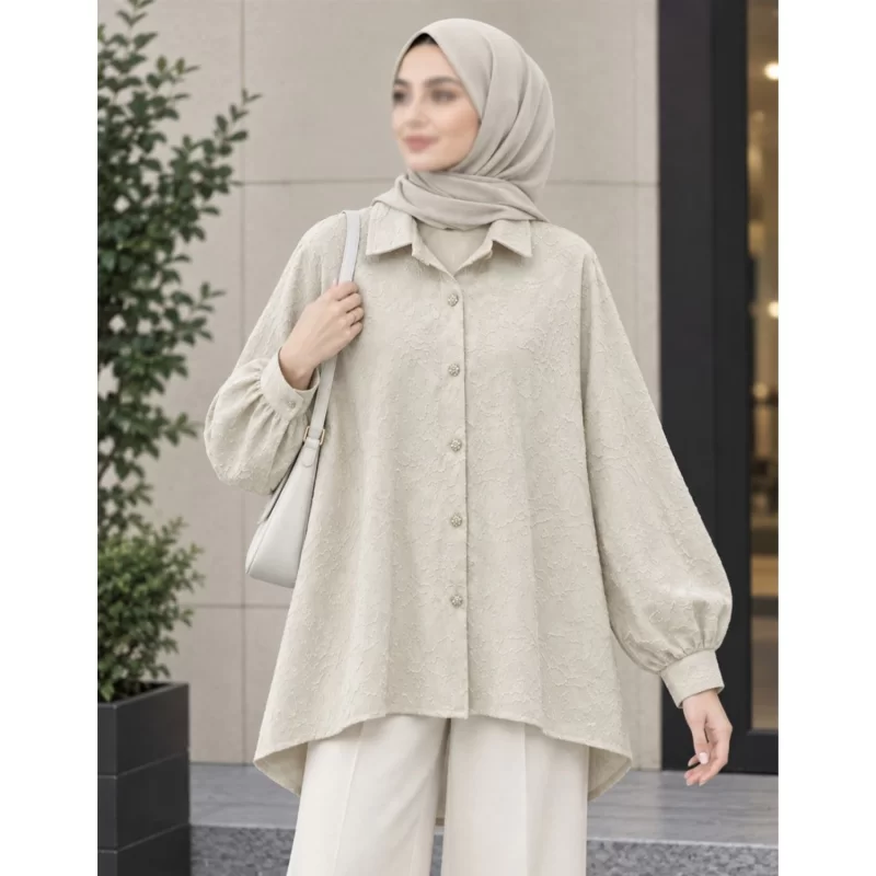 شومیز مانتویی هلیا کد 6643