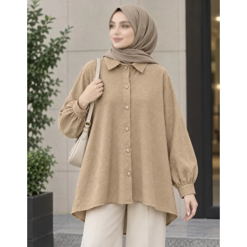 شومیز مانتویی هلیا کد 6643