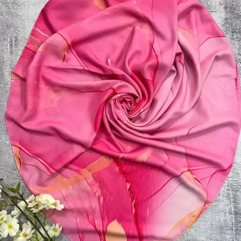 روسری نخ طرح دلناز سرخابی