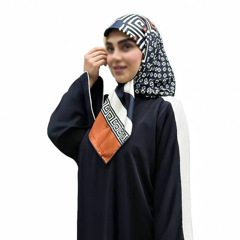 عبا زنانه مدل مهوا پارچه کرپ تیتانیوم