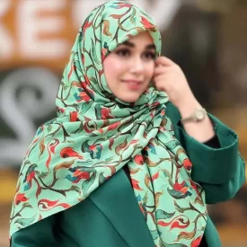 روسری نخ طرح حنانه سبز