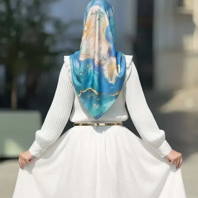 روسری نخ طرح اطلس