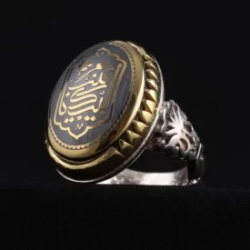 انگشتر نقره مردانه مدل حدید