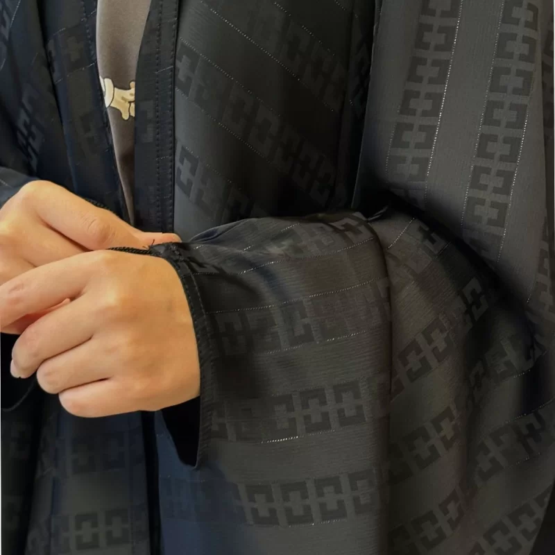 چادر مشکی عربی طرح دار کد 1