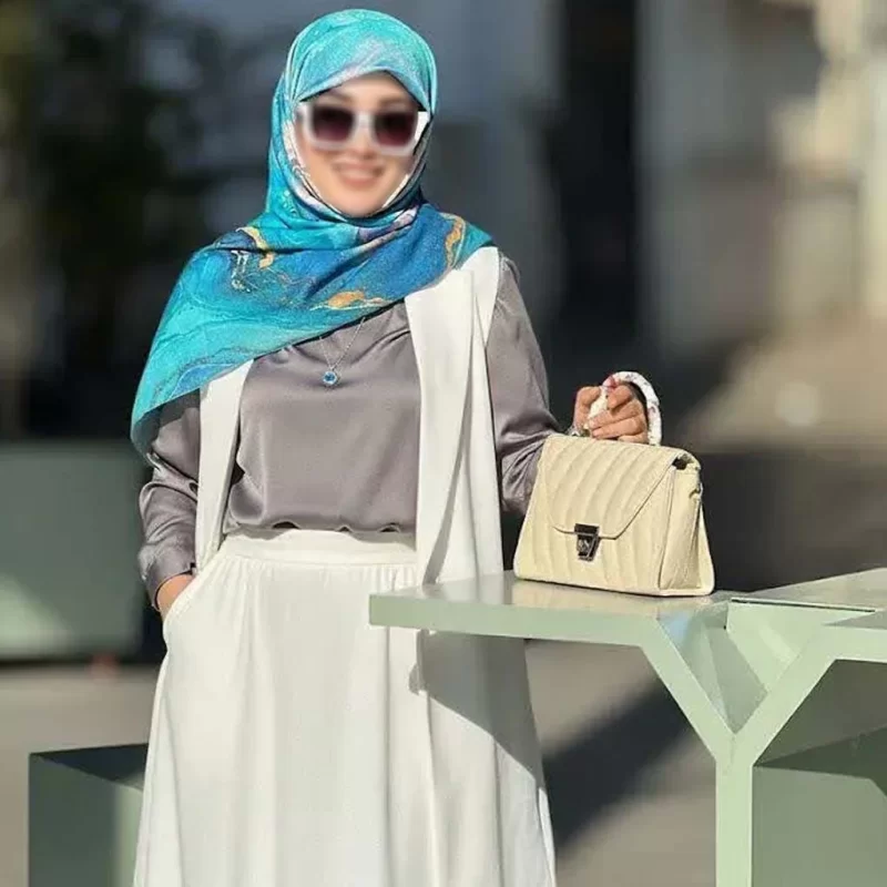 روسری نخ طرح اطلس