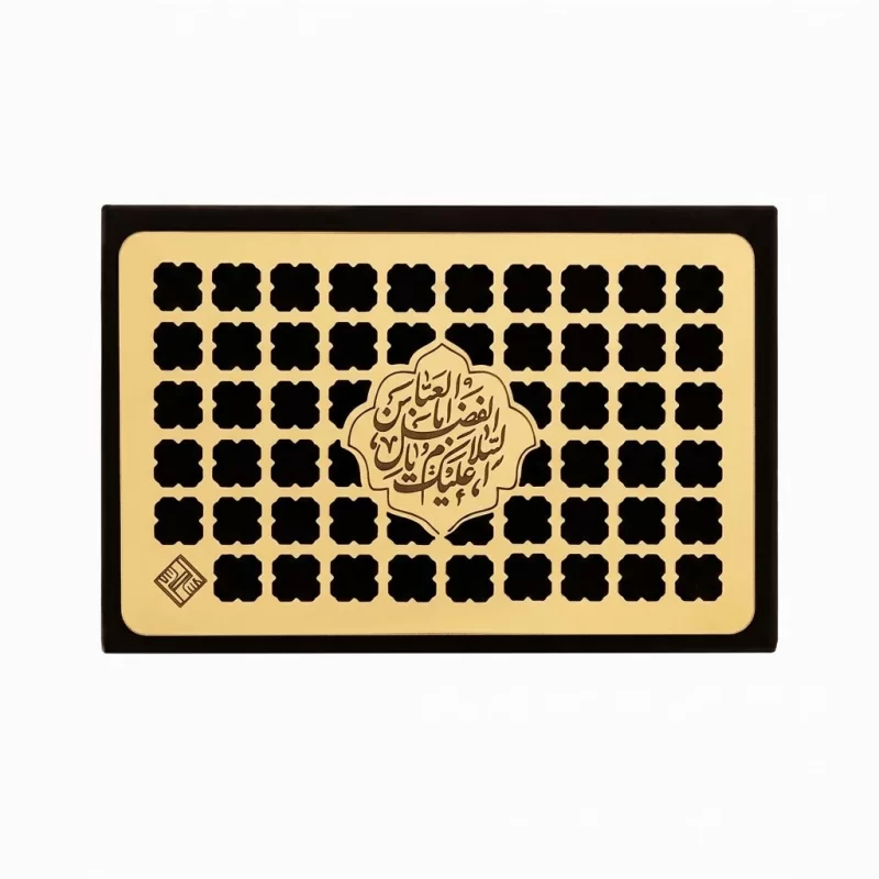 نگین متبرک جعبه مخمل حرم حضرت عباس
