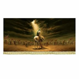 کتیبه مخمل نقاشی شهادت حضرت علی اصغر