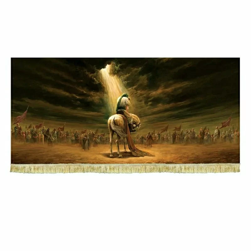 کتیبه مخمل نقاشی شهادت حضرت علی اصغر