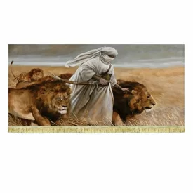کتیبه مخمل نقاشی اسدالله